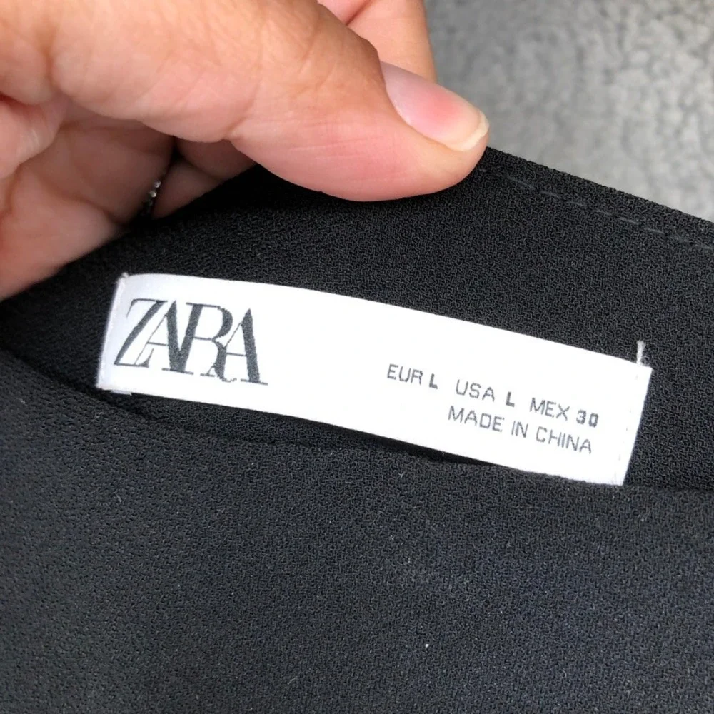 Zara Club Monaco Pants Top Skirt Womens L 12 Black Purple Professional Bundle